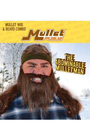 The Abominable Mulletman Beard and Mullet Combo