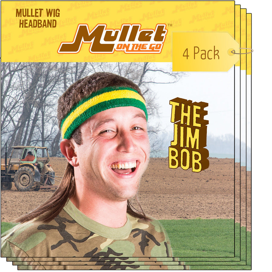 The Jim Bob Mullet Headband Wig