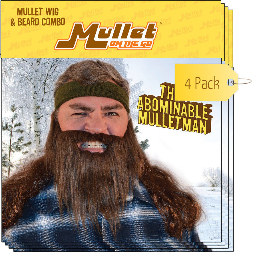 The Abominable Mulletman Beard and Mullet Combo