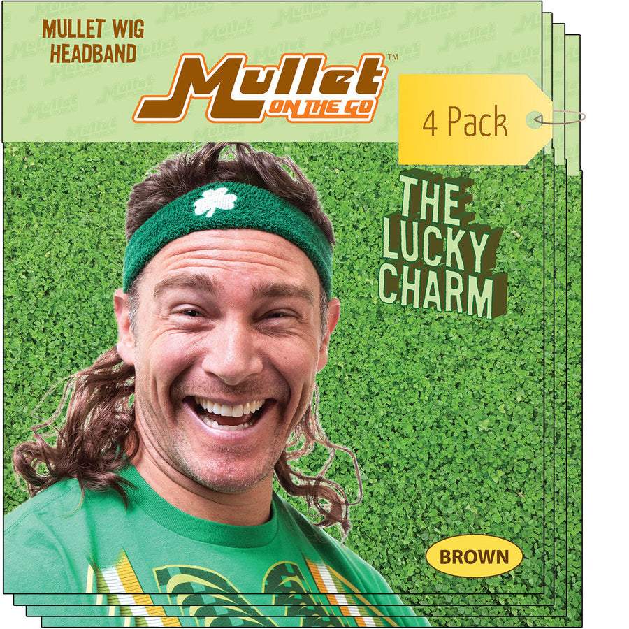 The Lucky Charm Mullet Headband Wig - 120 Pack