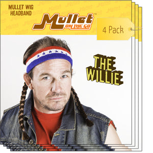 The Willie Braided Mullet Headband Wig